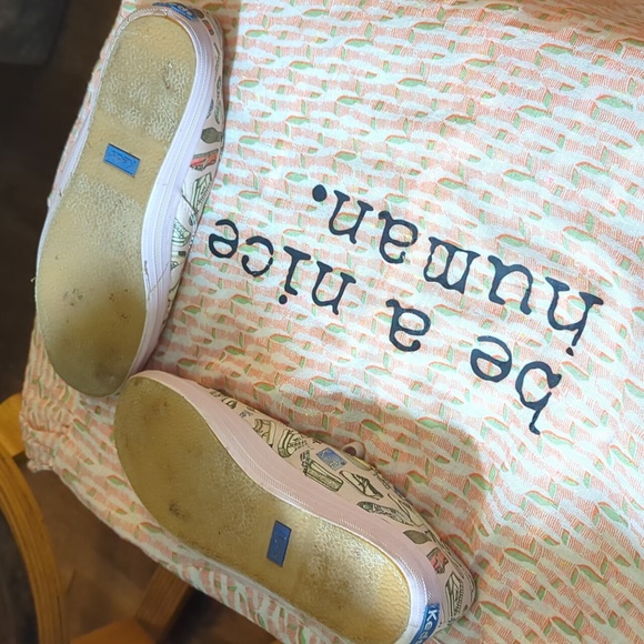 🍀Super EUC ❤️ KEDS x CJW: Specialty/Ltd Ed.👟LILAC🪻SILK🪻 SHOE🪻PRINT👟 sz 9🍀 - Picture 2 of 13